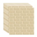 Set 10 x Tapet 3D autoadeziv, Naimeed D3400, model Caramida, 70 x 77 cm, Crem