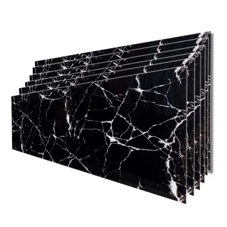 Set 6 panouri decorative, Autoadeziv, suprafata acoperita 1.08 mp, Naimeed D3492, 30x60 cm, Marmura Neagra Set 6 panouri decorative, Autoadeziv, suprafata acoperita 1.08 mp, Naimeed D3492, 30x60 cm, Marmura Neagra