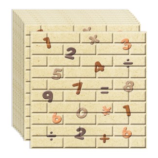 Set 10 x Tapet 3D autoadeziv, design modern, usor de curatat, 70x77cm, Naimeed D3586