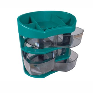 Organizator cosmetice, capac transparent, Naimeed D5317, 21x29x30cm, Verde Organizator cosmetice, capac transparent, Naimeed D5317, 21x29x30cm, Verde