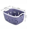 Set 3 cosuri depozitare, Naimeed D5341, D5342, D5343, plastic, 34x27x20 cm, 30x23x16 cm, 26x19x14 cm, Gri inchis