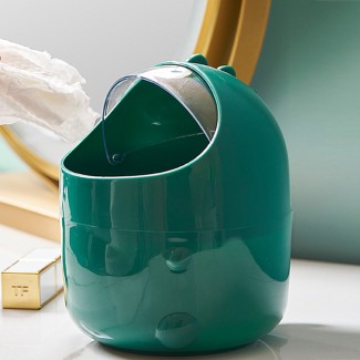 Cos de gunoi, cu capac, model dinozaur, Naimeed D5356, Verde, 14x14x20cm Cos de gunoi, cu capac, model dinozaur, Naimeed D5356, Verde, 14x14x20cm