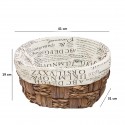 Cos Depozitare din Ratan, Model Impletit, Naimeed D815-L, 24L Cos Depozitare din Ratan, Model Impletit, Naimeed D815-L, 24L