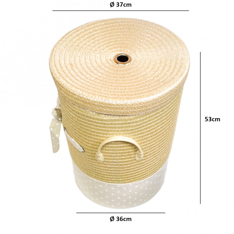 Cos Depozitare din Ratan, Model Impletit, Naimeed D832-XXL, 55L Cos Depozitare din Ratan, Model Impletit, Naimeed D832-XXL, 55L