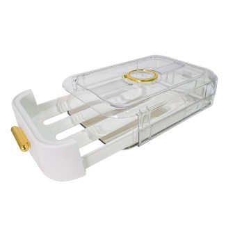 Cutie cu sertar pentru depozitare oua, Naimeed D5309, Alb, 23x34x9cm Cutie cu sertar pentru depozitare oua, Naimeed D5309, Alb, 23x34x9cm
