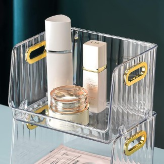 Cutie depozitare cosmetice, Naimeed D5354, Transparenta, 19x15x13cm Cutie depozitare cosmetice, Naimeed D5354, Transparenta, 19x15x13cm