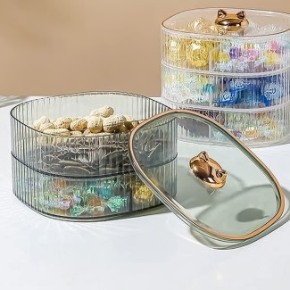 Cutie depozitare, Naimeed D5377, 2 niveluri, Verde, 15x15x10cm Cutie depozitare, Naimeed D5377, 2 niveluri, Verde, 15x15x10cm