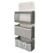 Organizator Suspendat Multifunctional, 7 spatii depozitare, Naimeed D7685, dimensiuni 10x30x70cm, Alb/Gri