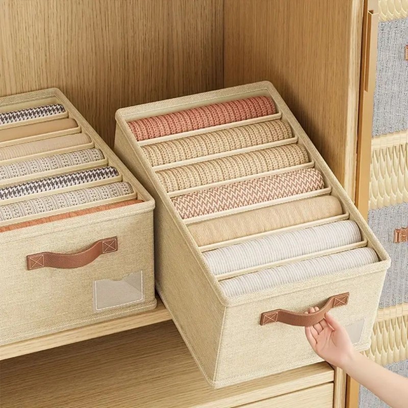 Organizator depozitare multifunctional, 12 compartimente, Naimeed D7655, pliabil, cu maner, dimensiuni 18x28x45cm, gri