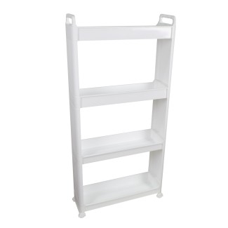 Raft multifunctional, 4 niveluri, Naimeed D5281, Alb, 56x18x115cm