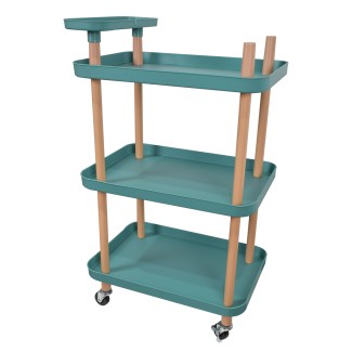 Carucior multifunctional, 3 niveluri, Naimeed D5285, Turcoaz, 50x36x86cm Carucior multifunctional, 3 niveluri, Naimeed D5285, Turcoaz, 50x36x86cm