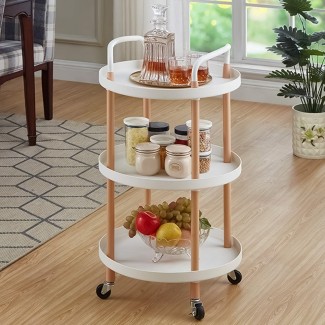Raft multifunctional, 3 niveluri, Naimeed D5290, Alb, 47x47x90cm Raft multifunctional, 3 niveluri, Naimeed D5290, Alb, 47x47x90cm