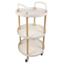 Raft multifunctional, 3 niveluri, Naimeed D5290, Alb, 47x47x90cm Raft multifunctional, 3 niveluri, Naimeed D5290, Alb, 47x47x90cm