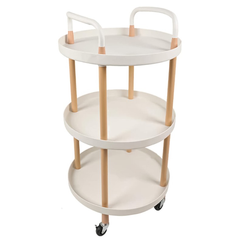 Raft multifunctional, 3 niveluri, Naimeed D5290, Alb, 47x47x90cm Raft multifunctional, 3 niveluri, Naimeed D5290, Alb, 47x47x90cm