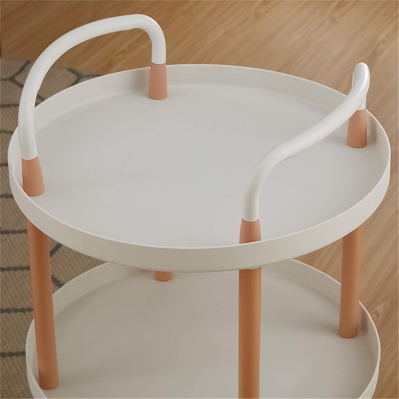 Raft multifunctional, 3 niveluri, Naimeed D5290, Alb, 47x47x90cm Raft multifunctional, 3 niveluri, Naimeed D5290, Alb, 47x47x90cm