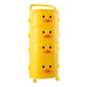 Raft multifunctional, 4 niveluri, model ratusca, Naimeed D5312, Galben, 38x30x100cm Raft multifunctional, 4 niveluri, model ratusca, Naimeed D5312, Galben, 38x30x100cm