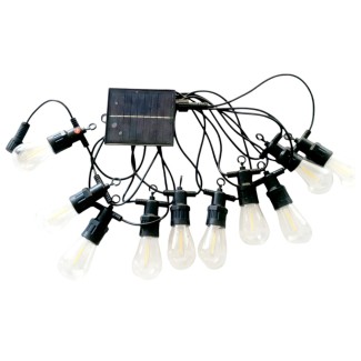 Ghirlanda luminoasa, solara, decorativa, interconectabila, Naimeed D6077, 5m, 10 Becuri LED, Lumina Alb Cald