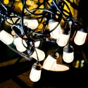 Ghirlanda luminoasa, solara, decorativa, interconectabila, Naimeed D6083, 5m, 10 Becuri LED, Lumina Alb Cald
