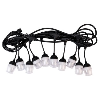 Ghirlanda luminoasa, decorativa, interconectabila, Naimeed D6093, 5m, 10 Becuri LED, Lumina Alb Cald