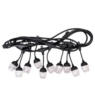 Ghirlanda luminoasa, solara, decorativa, interconectabila, Naimeed D6096, 5m, 10 Becuri LED, Lumina Multicolor