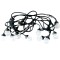 Ghirlanda luminoasa, decorativa, interconectabila, Naimeed D6101, 5m, 10 Becuri LED, Lumina Alb Cald