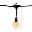 Ghirlanda luminoasa, decorativa, interconectabila, Naimeed D6104, 5m, 10 Becuri LED, Lumina Alb Cald