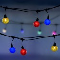 Ghirlanda luminoasa, solara, decorativa, interconectabila, Naimeed D6106, 5m, 10 Becuri LED, Lumina Multicolor