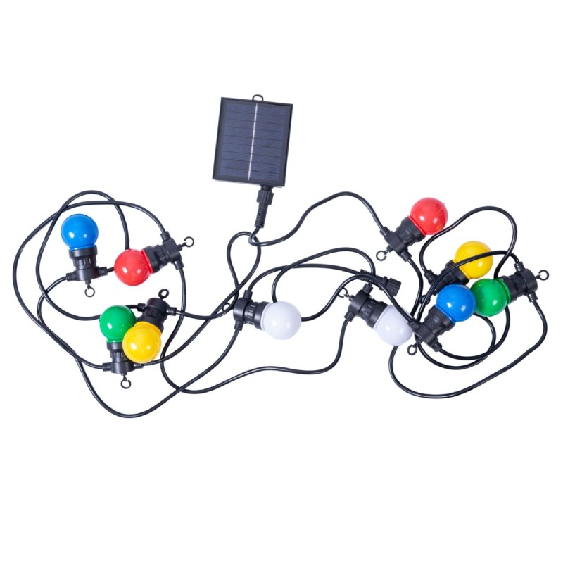 Ghirlanda luminoasa, solara, decorativa, interconectabila, Naimeed D6109, 5m, 10 Becuri LED, Lumina Multicolor