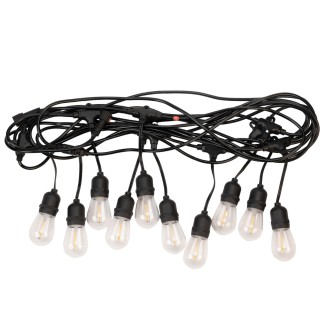 Ghirlanda luminoasa, decorativa, interconectabila, Naimeed D6122, 10m, 10 Becuri LED, Lumina Alb Cald