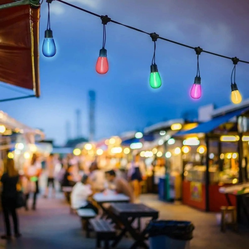 Ghirlanda luminoasa, decorativa, interconectabila, Naimeed D6128, 5m, 10 Becuri LED, Lumina Multicolor