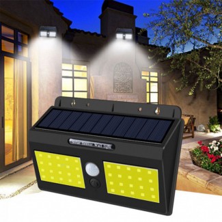 Lampa solara, cu senzor de miscare, lumina LED,  acumulator, Naimeed D4309, 96 LEd-uri