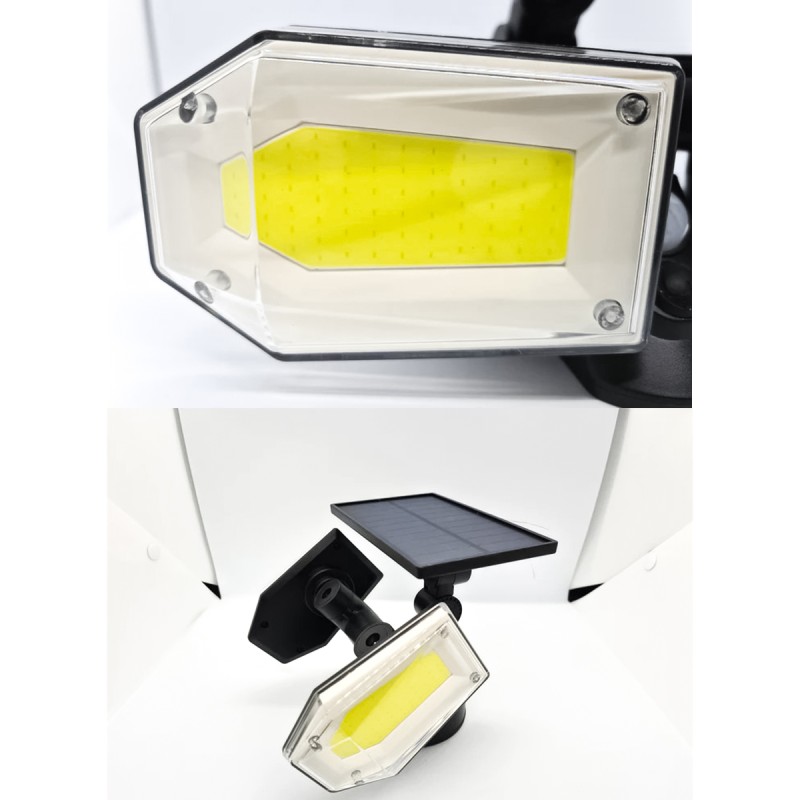 Lampa solara, cu senzor de miscare, lumina LED,  acumulator, Naimeed D4318, COB 130 LED-uri