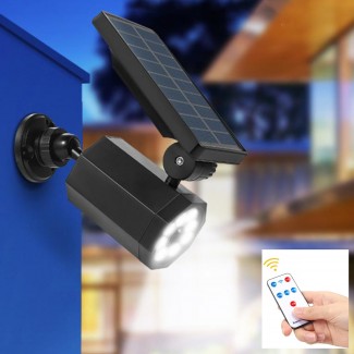 Lampa solara, cu senzor de miscare, lumina LED, telecomanda, acumulator, Naimeed D4348, 8 Power LED-uri