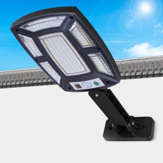Lampa solara, cu senzor de miscare, telecomanda, lumina LED,  acumulator, Naimeed D4355, 189 LED-uri