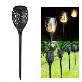 Lampa solara, efect de flacara, lumina LED, acumulator, Naimeed D4361, 33 LED-uri