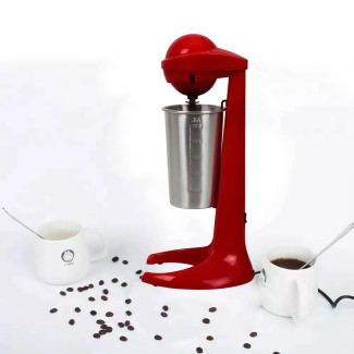 Aparat de facut milkshake si frappe, HSM-706S, 100W, 2 trepte de viteza, bol 500ml, Rosu