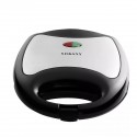 Sandwich maker Sokany KJ-102, 750 W, Negru/Inox