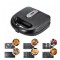 Sandwich maker 6 in 1 Sokany SK-908, 750 W, 6 placi detasabile anti-aderente, Negru