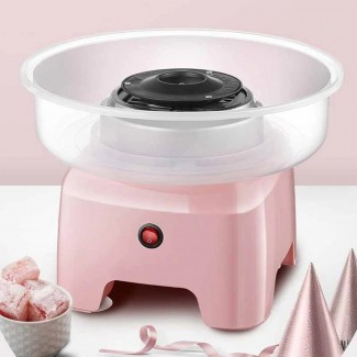 Aparat de facut vata de zahar Cotton Candy, Sokany SK-520, 500W, Lingura, Picioruse Anti-Alunecare, Roz 