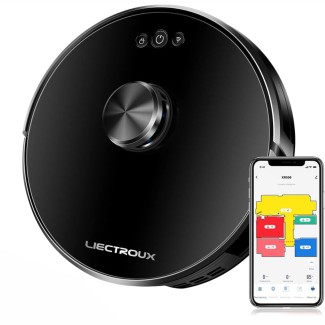 Aspirator Robot cu spalare, Inteligent Liectroux XR500(D6818), cu navigatie gyro, ghid vocal, autonomie 130 de minute, rezervor de apă de 350ml, coș de praf de 600ml, 96x330x330mm,  Negru Aspirator Robot cu spalare, Inteligent Liectroux XR500(D6818), cu navigatie gyro, ghid vocal, autonomie 130 de minute, rezervor de apă de 350ml, coș de praf de 600ml, 96x330x330mm,  Negru