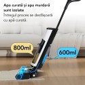 Aspirator Vertical cu mop, Inteligent Liectroux i7PRO(D6820), ghid vocal, autonomie 35 de minute, rezervor de apa murdara 800ml, rezervor apa curata 600ml, 1150x280x210mm,  Negru
