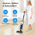 Aspirator Vertical cu mop, Inteligent Liectroux i7PRO(D6820), ghid vocal, autonomie 35 de minute, rezervor de apa murdara 800ml, rezervor apa curata 600ml, 1150x280x210mm,  Negru