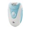 Epilator Alizz HC-302, 2 viteze, 20 pensete, opti-light, cap de epilare lavabil, Alb/Blue