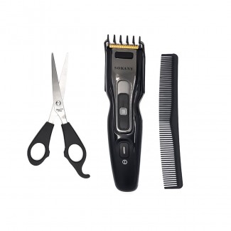 Masina de tuns, Sokany RCM-810, lame cu auto-ascutire, utilizare fara fir, contur, modelare si barbierit uscat, Negru Masina de tuns, Sokany RCM-810, lame cu auto-ascutire, utilizare fara fir, contur, modelare si barbierit uscat, Negru