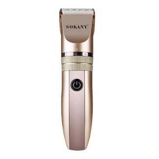 Masina de tuns, Sokany SK-743, lame cu auto-ascutire, utilizare fara fir, contur, modelare si barbierit uscat, Auriu Masina de tuns, Sokany SK-743, lame cu auto-ascutire, utilizare fara fir, contur, modelare si barbierit uscat, Auriu