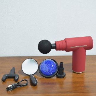 Aparat masaj, tip pistol, cu vibratii, Naimeed D5213, Rosu Aparat masaj, tip pistol, cu vibratii, Naimeed D5213, Rosu