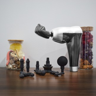 Aparat masaj, tip pistol, cu vibratii, Naimeed D5214, Negru Aparat masaj, tip pistol, cu vibratii, Naimeed D5214, Negru