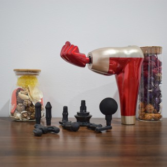 Aparat masaj, tip pistol, cu vibratii, Naimeed D5214, Rosu Aparat masaj, tip pistol, cu vibratii, Naimeed D5214, Rosu