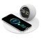 Incarcator wireless cu ceas incorporat si lumina de veghe, Naimeed D6066, Alb, 180x80x180mm