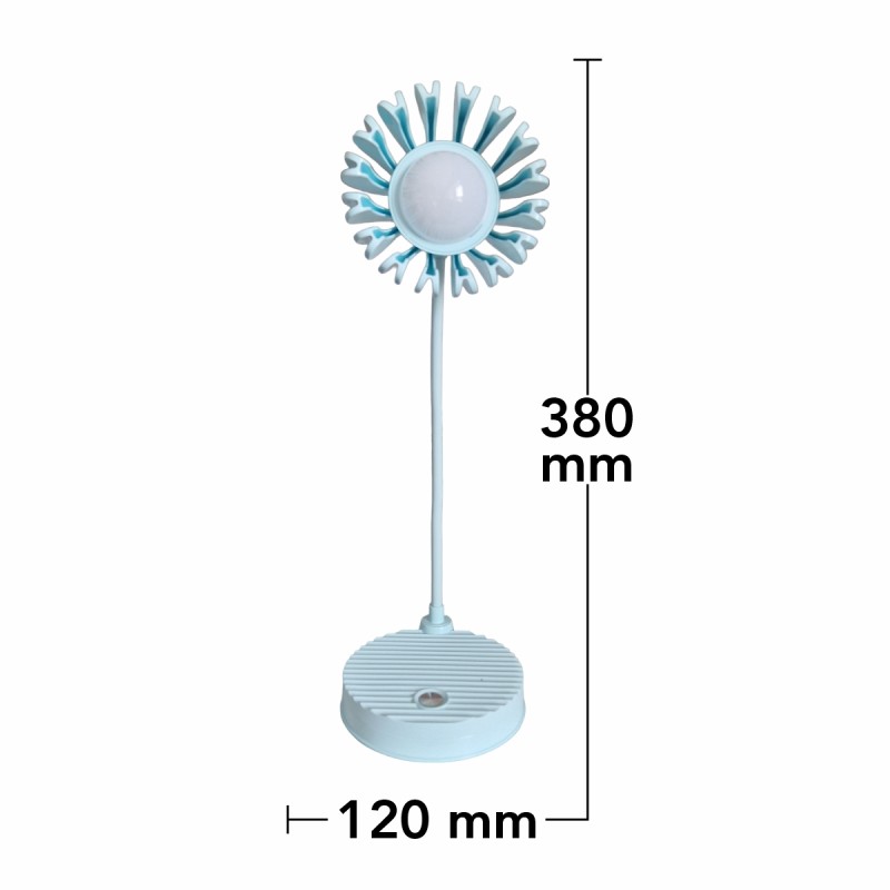 Veioza cu lumina LED, Naimeed D5888, Turcoaz, cu 3 trepte de lumina, 120x380x120mm Veioza cu lumina LED, Naimeed D5888, Turcoaz, cu 3 trepte de lumina, 120x380x120mm